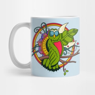 Green Owl Mug